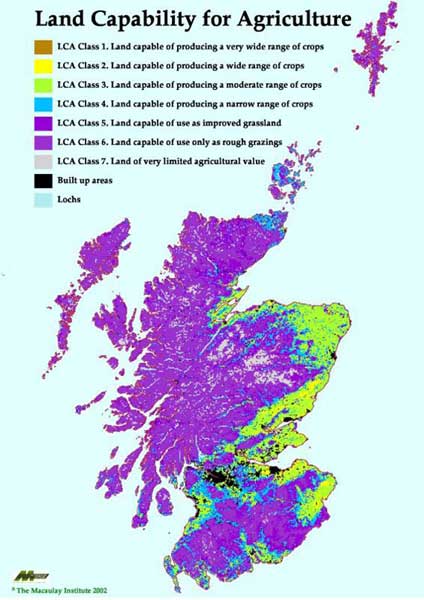 Land Capability for Agriculture  Exploring Scotland  The James Hutton Institute