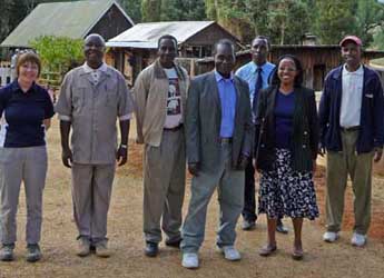 Photograph of some of the partners in the Monsanto Fund Grant project in Kenya