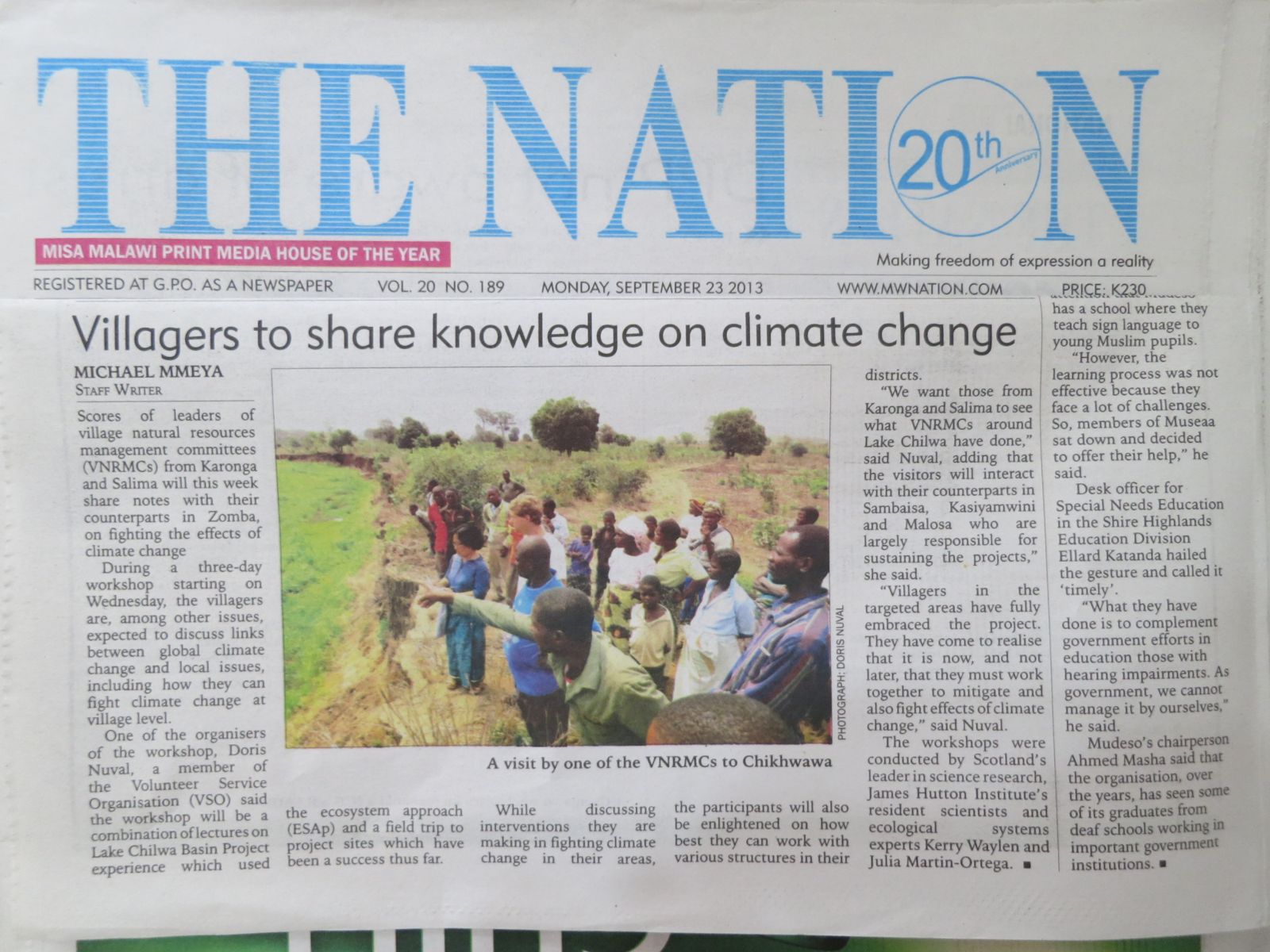 Water Futures: Towards Equitable Resource Management ...