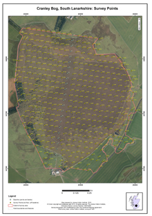 Cranley Bog: Scottish Peat Survey sites, Scottish Peat Committee and Macaulay Institute for Soil Research