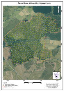 Gartur Moss, Survey Points: Scottish Peat Survey sites, Scottish Peat Committee and Macaulay Institute for Soil Research