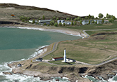 Visualization of Nigg Bay and Girdleness Lighthouse, Aberdeen