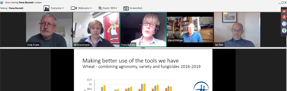 Screenshot of Arable Scotland's Plant Health Arable Conversation