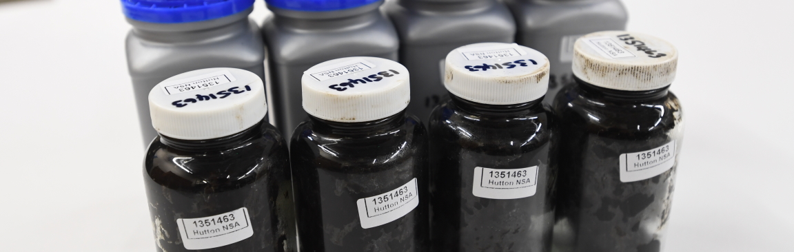 Dopplerite samples gifted to Scotland's National Soil Archive