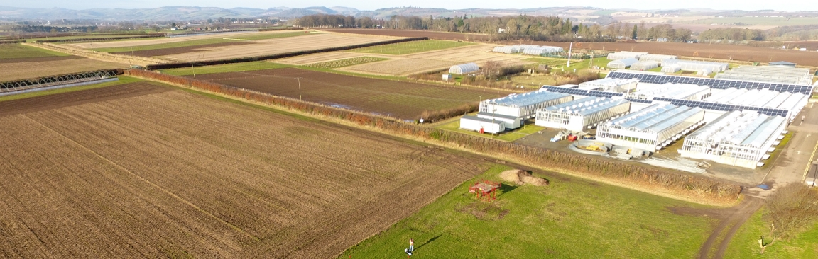 Aerial imaging can be combined with hyperspectral technology (c) Hutton