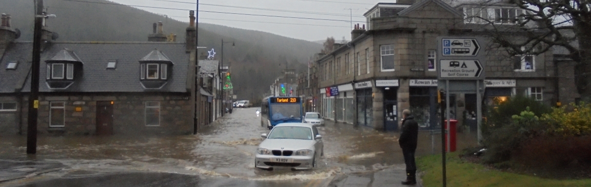 Flooding in Ballater (c) James Hutton Institute