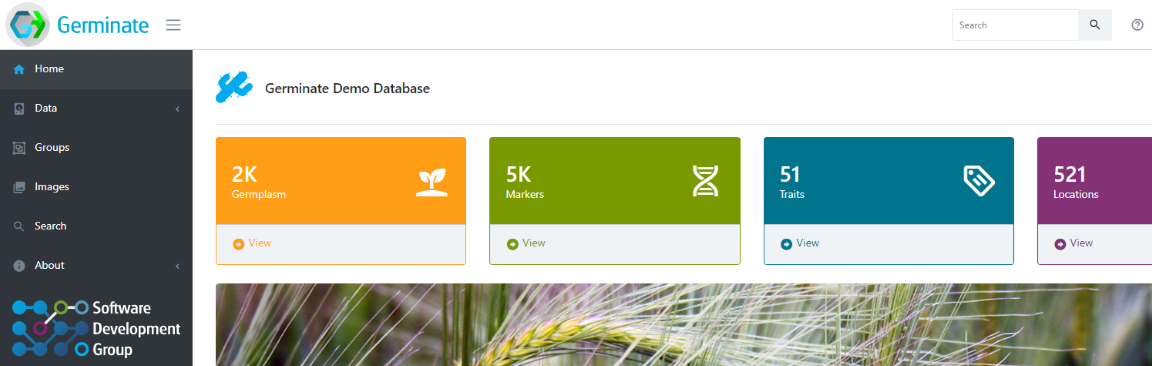 Screenshot of Germinate