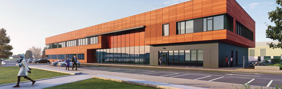 Architects' impression of IBH and APGC, subject to planning & design development