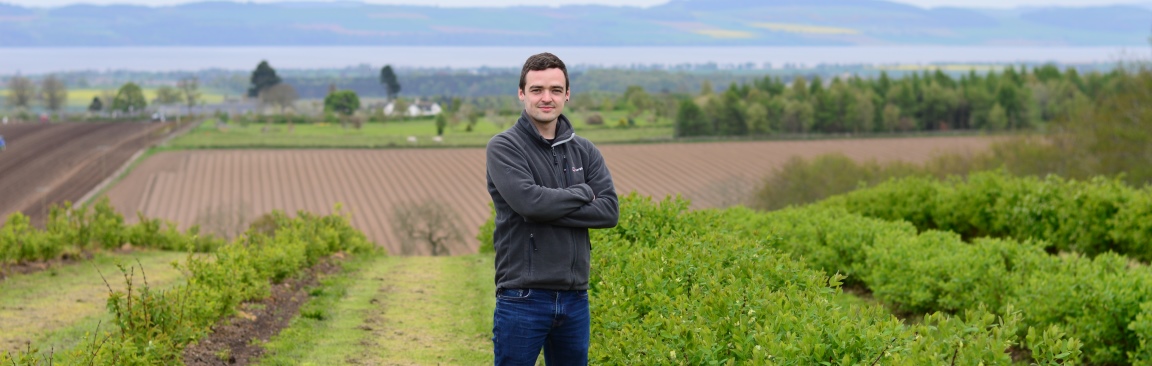 Honeyberries KTP associate Ruari Macleod (c) James Hutton Institute