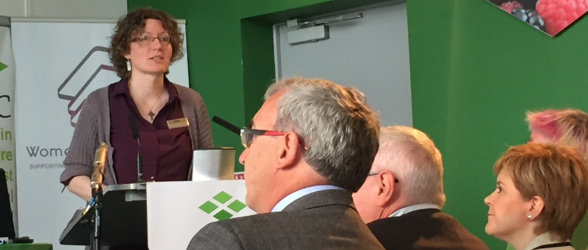 Dr Lee Ann Sutherland speaks at the Women in Agriculture event