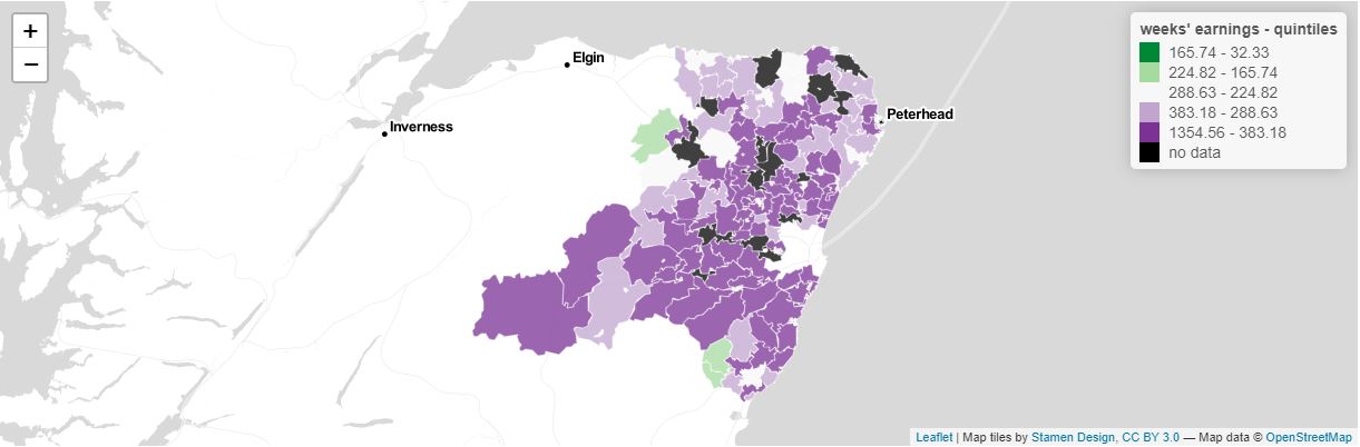 Sample map produced by the online tool (c) James Hutton Institute