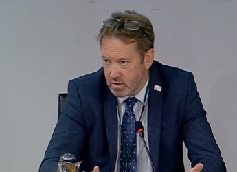 Professor Colin Campbell speaks during the ECCLR evidence session