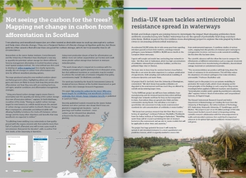 Screenshot of Hutton Highlights, October 2020 issue