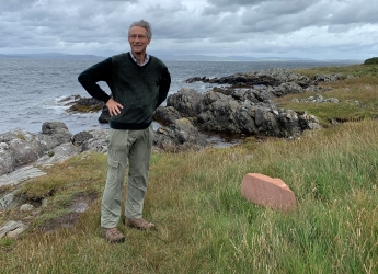 Ian Gambles, pictured at Hutton's Unconformity, is the new chair of our Board