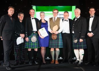 Innovation Award winners NWSS with Prof Iain Gordon (courtesy RSPB)