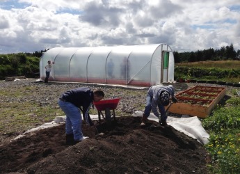 The new polytunnel at Macaulay College was funded by the LEF
