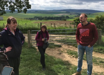 NEWBIE researchers visit farms in Aberdeenshire (c) James Hutton Institute