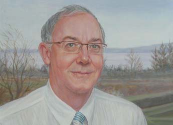 Image of Peter Gregory's portrait commissioned to mark his departure from SCRI