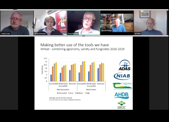 Screenshot of Arable Scotland's Plant Health Arable Conversation