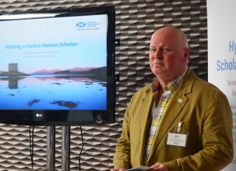 Professor Bob Ferrier unveiled the new HNIC (c) James Hutton Institute