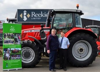 Hutton board member George Lawrie (left) is set to tour Scotland on a tractor