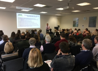 Jonnie Hall (NFUS) speaks at SSCR Soft Fruit Winter Meeting 2019