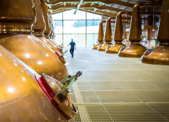 Interior of The Glenlivet distillery building
