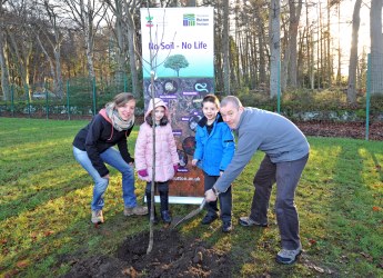 Schoolchildren and scientists came together to mark World Soil Day