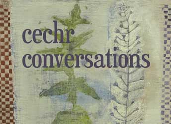 Image of the CECHR Conversations exhibition poster