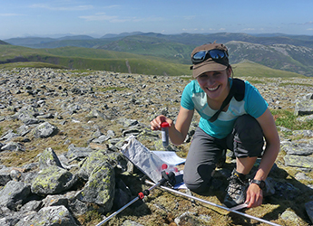 Gaëlle Hogrel, from Dundee Mountaineering Club (DMC), who took part in the Cairn