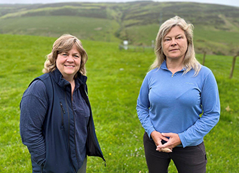 L-R, Antonia Boyce and Alison Hester 