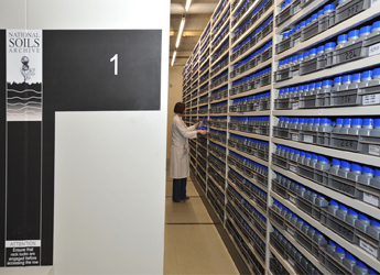 Image showing The National Soils Archive storage at our Aberdeen site