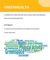 Cover of the Green Health Project final report