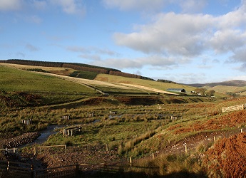 Image of the Bowmont catchment, Copyright Jonathon Hopkins