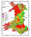 Example of a spatial plan for wind energy in Wales (January 2002)