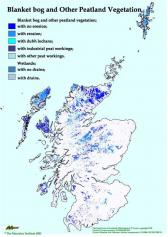 Blanket Bog and Peatland map