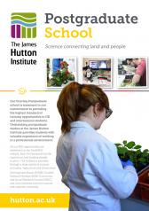 James Hutton Institute Postgraduate School leaflet